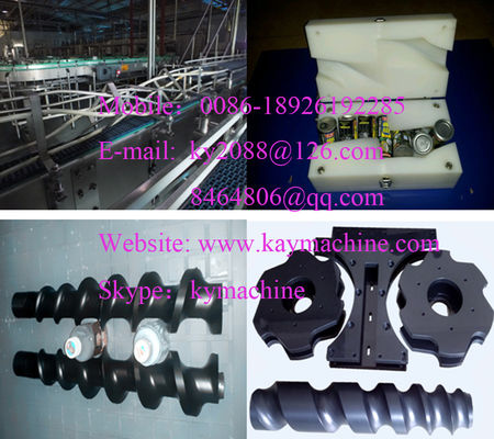 Acetal plastic feed screws plastics conveying screw Starwheels & Feedscrews Star Wheels and Scrolls (Feed Screws)